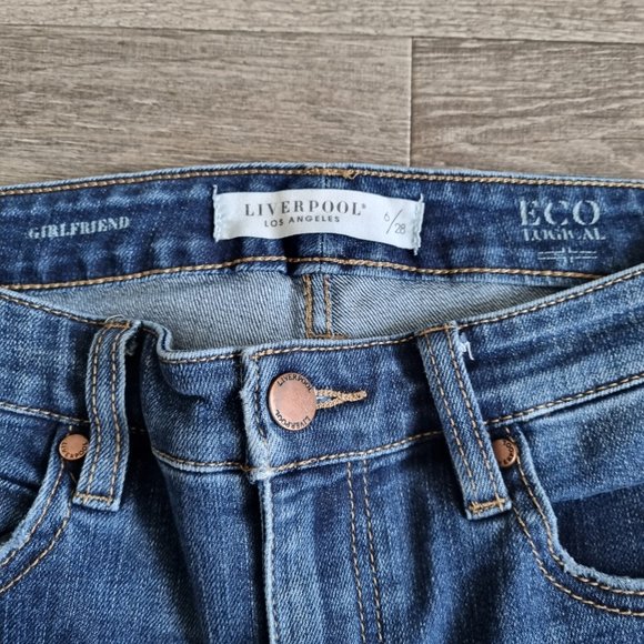 Liverpool Los Angles Marley Girlfriend Eco Jeans Size 6/28 - Picture 4 of 11